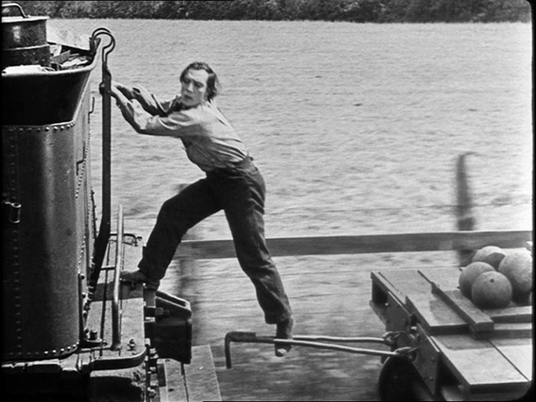 General Buster Keaton als Kuppler